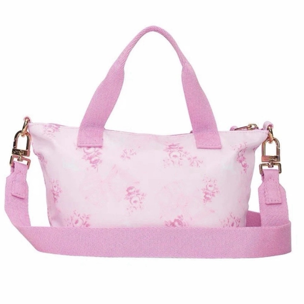 LoveShackFancy Victoria’s Secret PINK Beaux Floral Print Mini Tote Bag Purse - Picture 12 of 13
